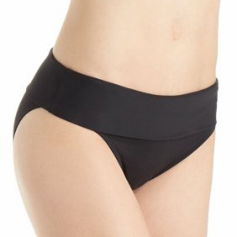 Captiva Swimwear Women's fold over bottom black